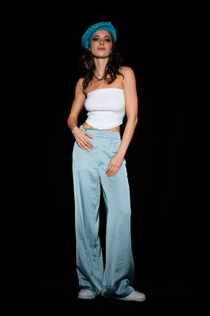 Pink Satin Trouser