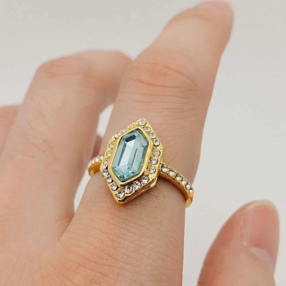 Light Blue Stone Ring