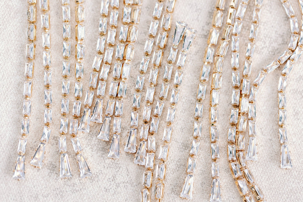 St Armands Designs of Sarasota - Swingy Diamond Tennis Duster Earrings
