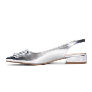 Sweetie Metallic Slingback -Silver