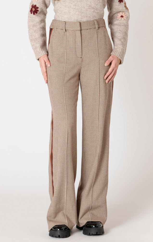 Houndstooth Striped Trouser