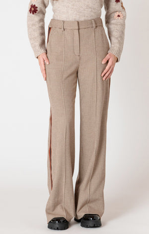 Houndstooth Striped Trouser