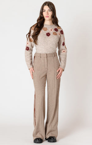 Houndstooth Striped Trouser