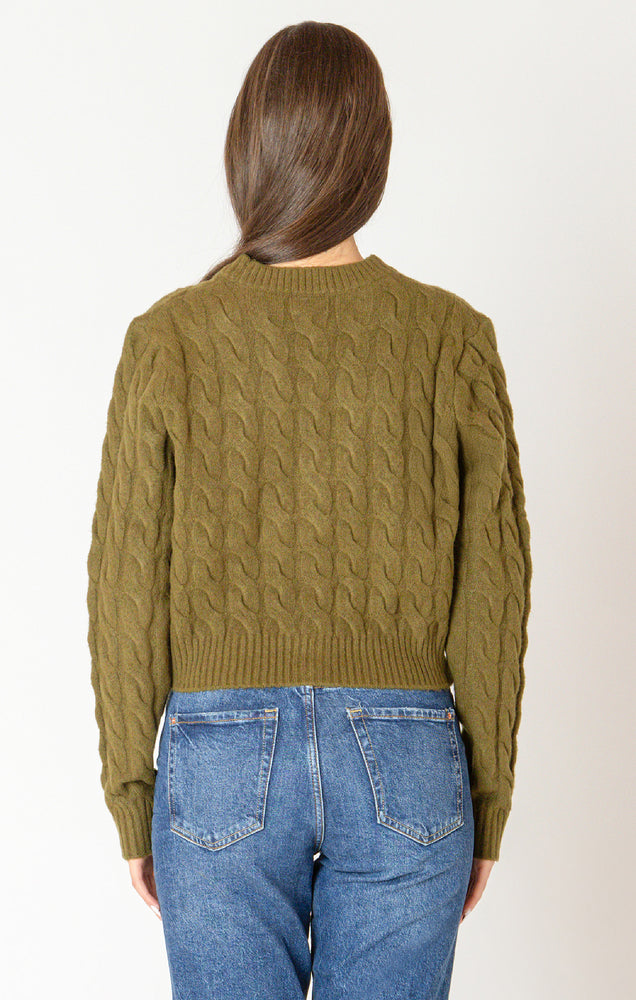 Cable Knit Evergreen Cardigan