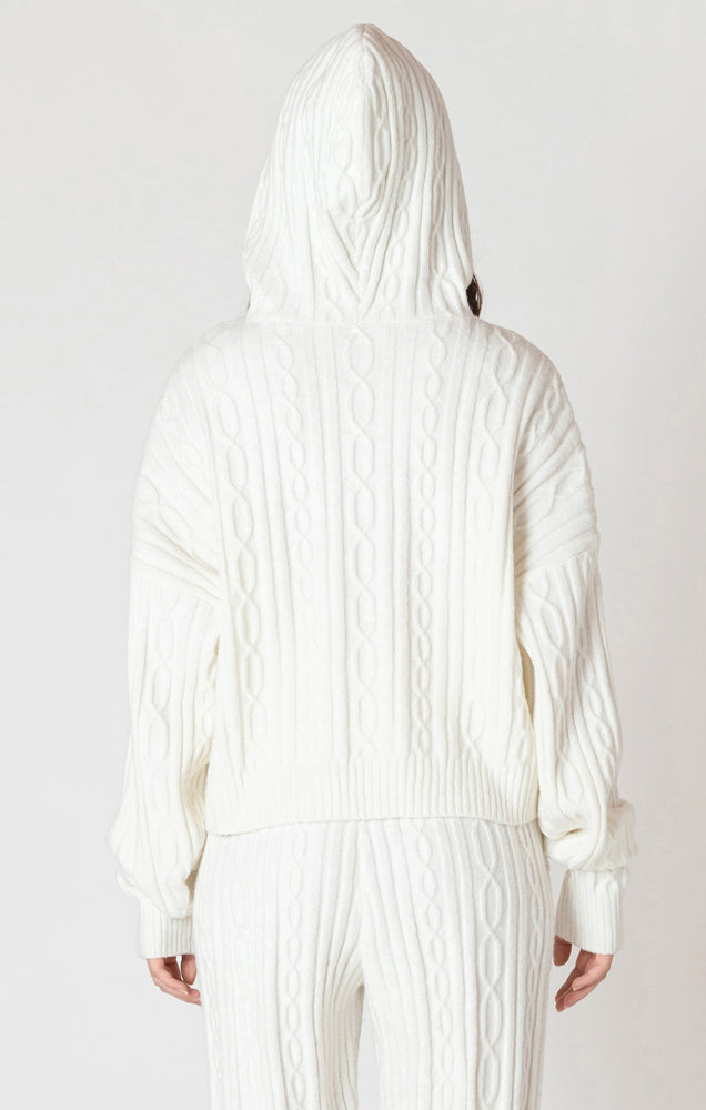 Winter White Cable Hoodie