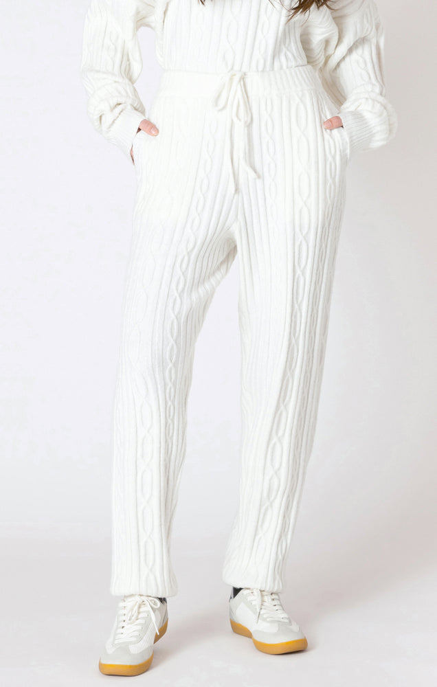 Winter White Cable Jogger