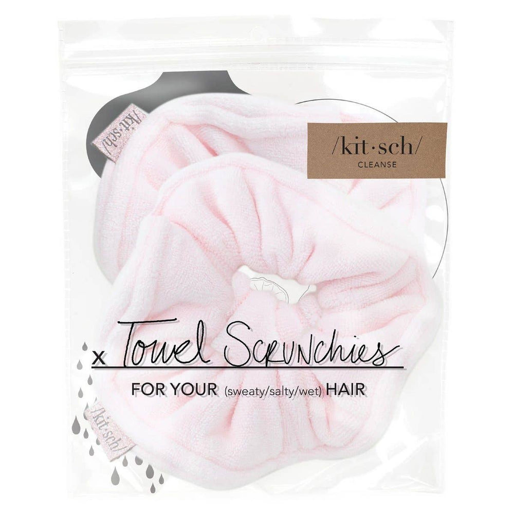 Microfiber Towel Scrunchies - Blush