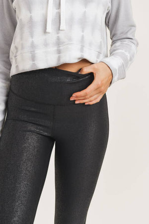 Crackle Glaze Foil Highwaist Leggings