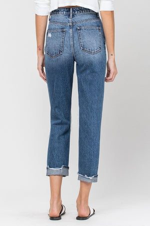 Emma Distressed Mom Jean