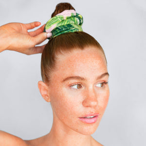Microfiber Towel Scrunchies - Palm Print