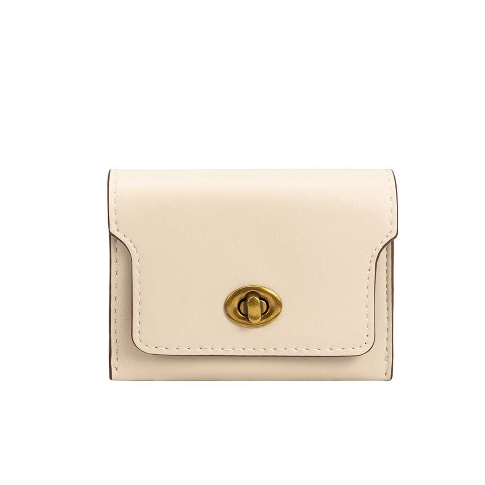 Melie Bianco - Tara Ivory Vegan Card Case Wallet