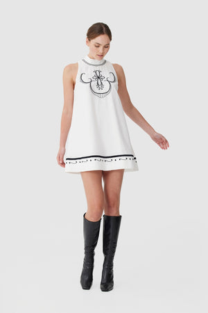 Keepsake black and white dress hotsell