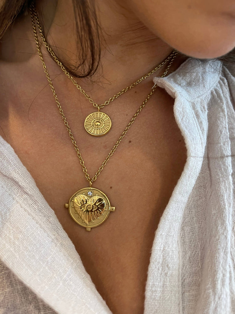 EXCLUSIVE PERSONALIZED DOUBLE COIN NECKLACE | Ora Gift