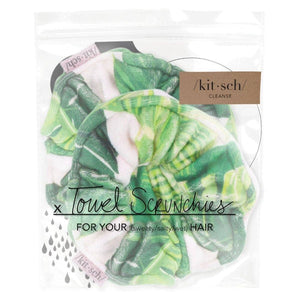 Microfiber Towel Scrunchies - Palm Print