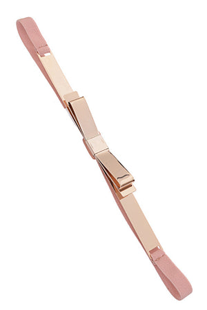 Gold Ribbon Elastic Belt