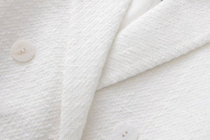 White Crop Short Jacket
