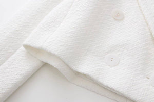 White Crop Short Jacket