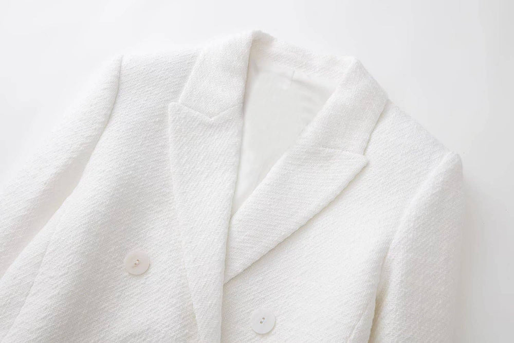 White Crop Short Jacket