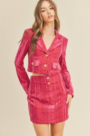 Cher Velvet Suit