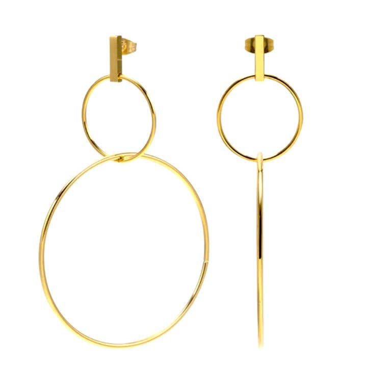 Davi Double Hoops Drop earrings