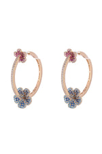 Eye Candy Los Angeles - Andela Earrings - Pink/Blue