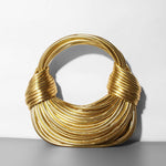 Double Knot Gold Bag