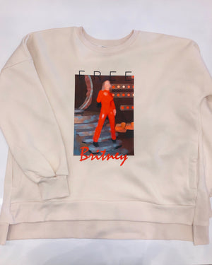 #FreeBritney Sweatshirt Cream