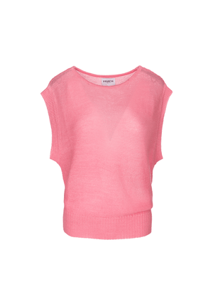 Aurelle Pink Sleeveless Sweater