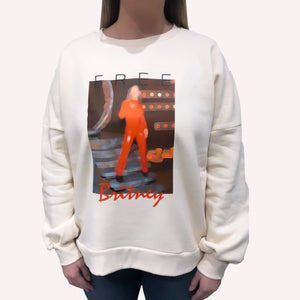 #FreeBritney Sweatshirt Cream