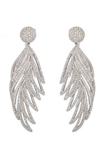 Eye Candy Los Angeles - Olivia Feather Statement Earrings