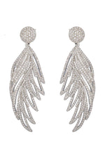 Eye Candy Los Angeles - Olivia Feather Statement Earrings