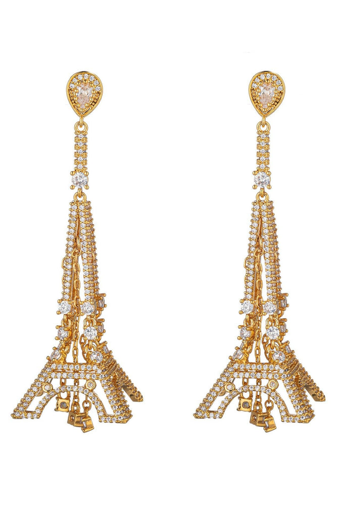 Eye Candy Los Angeles - Eiffel Tower Statement Earrings