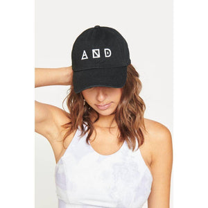 AND Baseball Cap Hat: Black