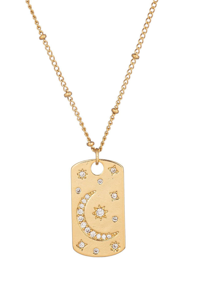Eye Candy Los Angeles - Rose Moon Pendant Necklace