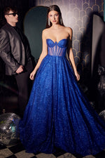 Royal Shimmer Evening Gown