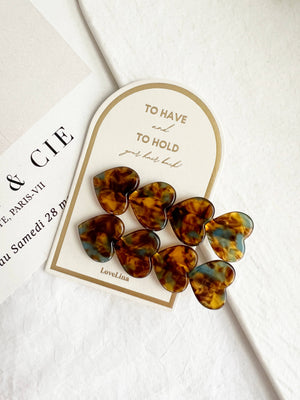 Acetate Heart Shape Barrette