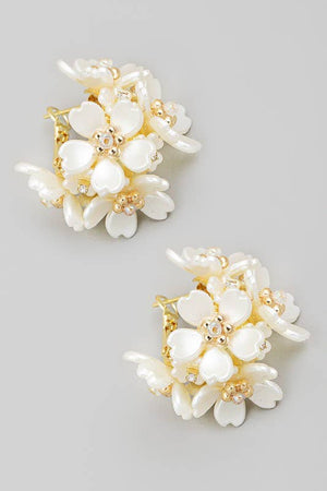Buy Gold-Toned & Pink Earrings for Women by Shining Diva Online | Ajio.com