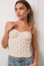 Floral Lace Bustier