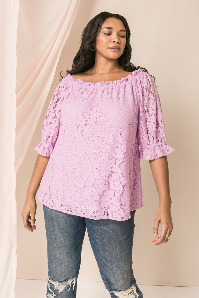 Lace Violet Top- VOLUME