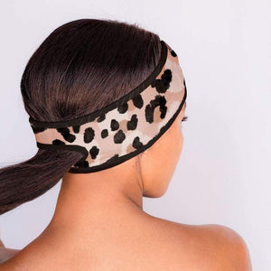 Microfiber Spa Headband- Leopard